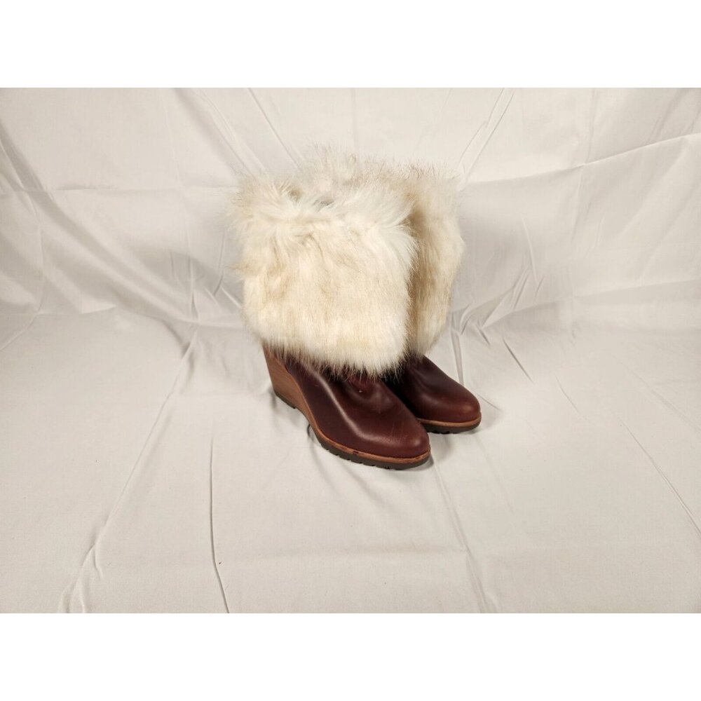 Sorel Park City Lux Leather Wedge Boot US/9